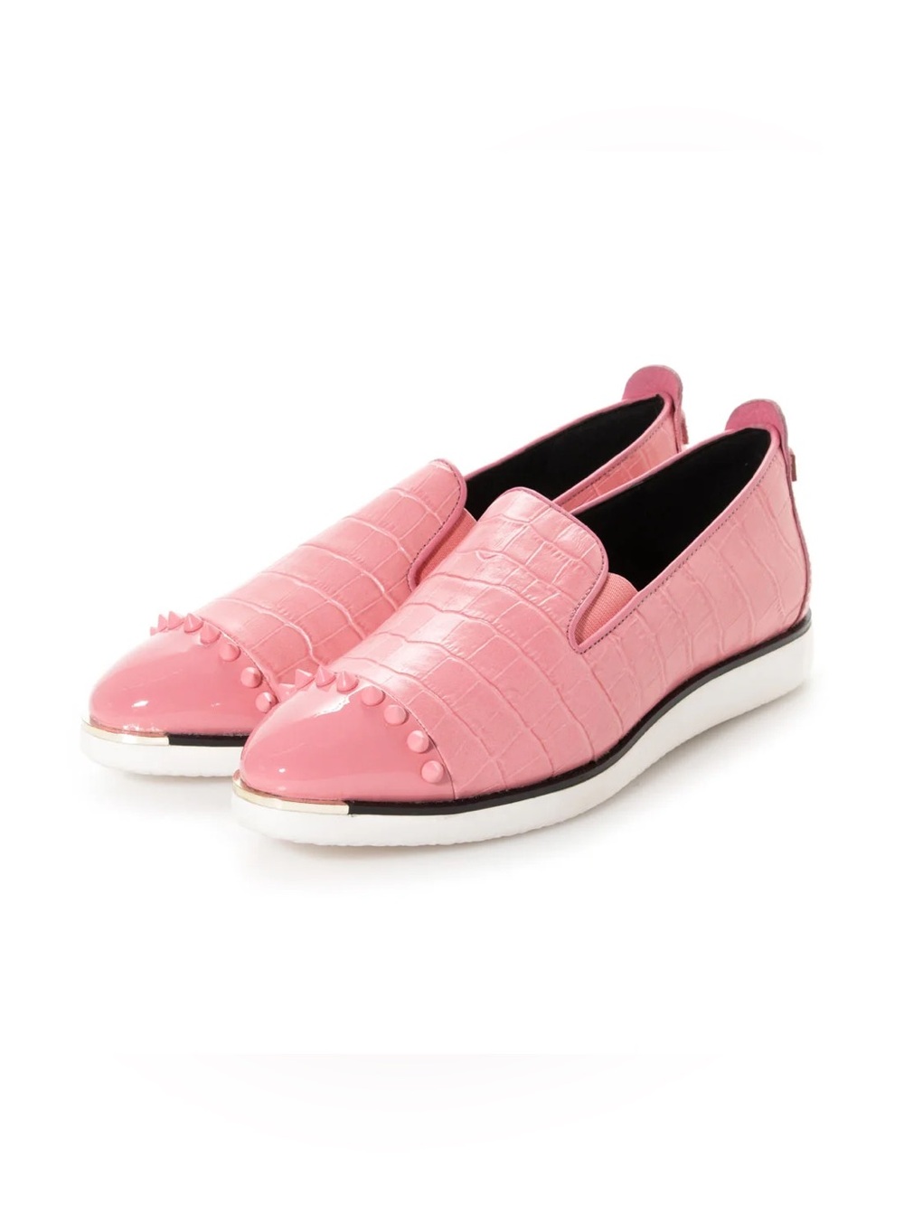 Cole Haan x Rodarte Grand Ambition Croc-Embossed Slip-On Loafers